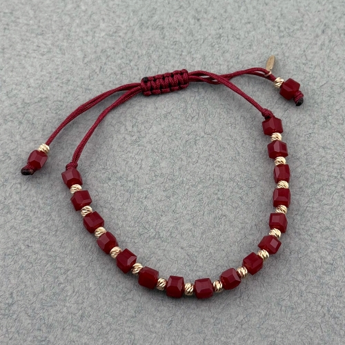 Браслет на нитці з алмазними кульками. Артикул: 010932