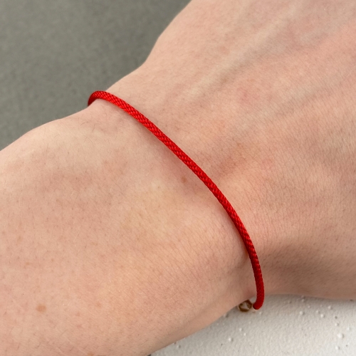 Шовковий браслет із золотим замком. Артикул: 010918