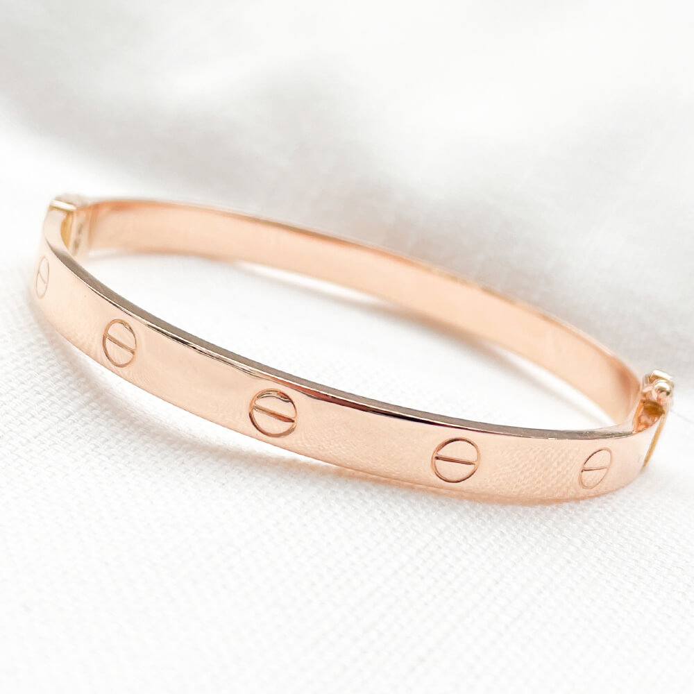 Жорсткий золотий браслет. Артикул: 6980