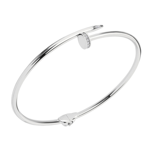 Золотой браслет Гвоздь с фианитами. Артикул: 006469