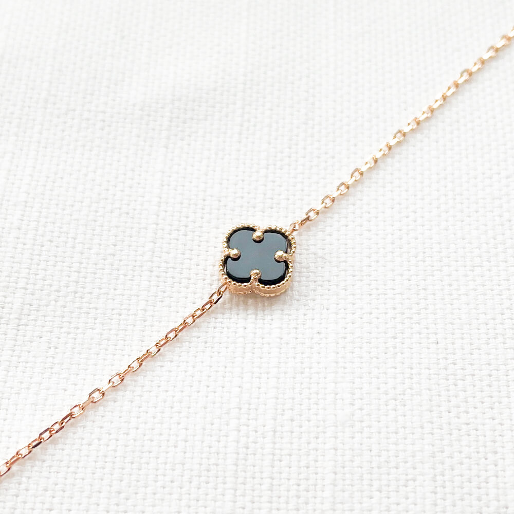 Золотий браслет з Клевером. Артикул: 003682