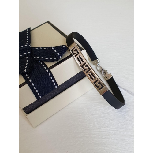 Каучуковый браслет с серебром. Артикул: 0035с