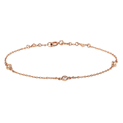 Золотой браслет с фианитами. Артикул: 000578