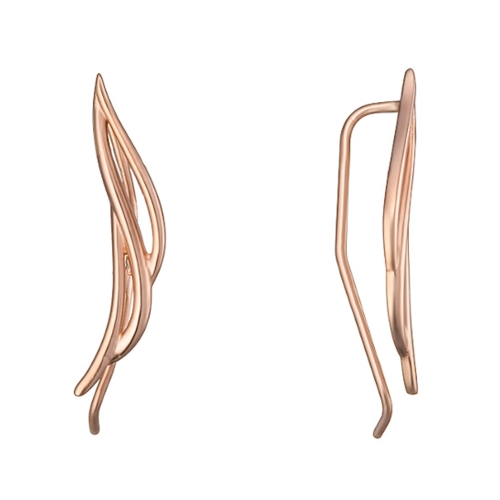 Золотые серьги-каффы. Артикул: 001361