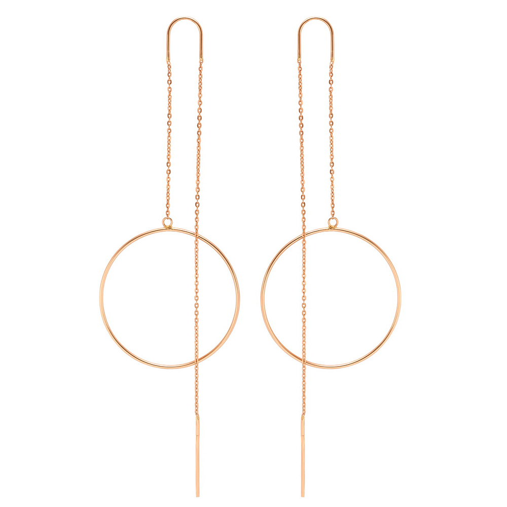 Золоті сережки-протяжки. Артикул: 001461