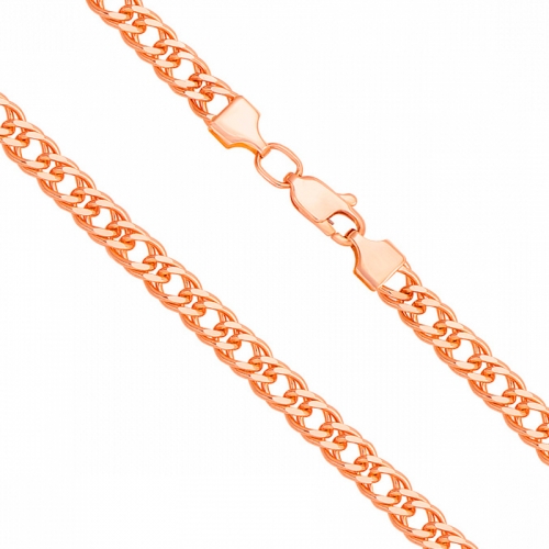 Золотая цепь плетения Двойной Ромб. Артикул: 000787