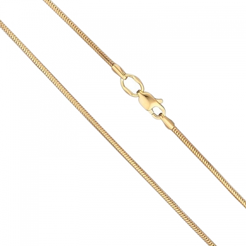 Золотая цепь плетения снейк. Артикул: 000757