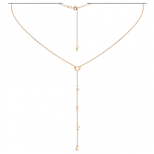 Золоте кольє "Love". Артикул: 010884