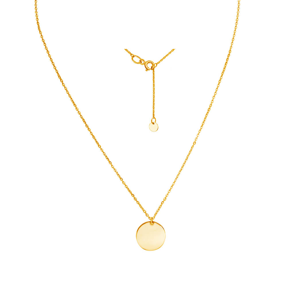 Золоте кольє з монеткою. Артикул: 006144