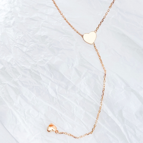 Золоте кольє Серце. Артикул: 008244