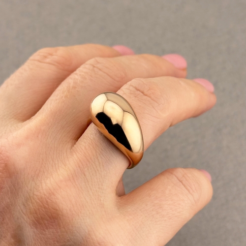 Золота каблучка Крапля. Артикул: 007903