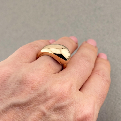 Золота каблучка Крапля. Артикул: 007903