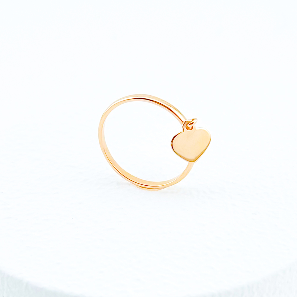 Золотое кольцо с Сердцем. Артикул: 6979