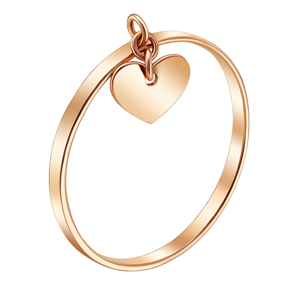 Золота каблучка з Серцем. Артикул: 009051