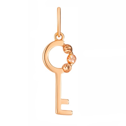 Золотий підвіс Ключик. Артикул: 004378