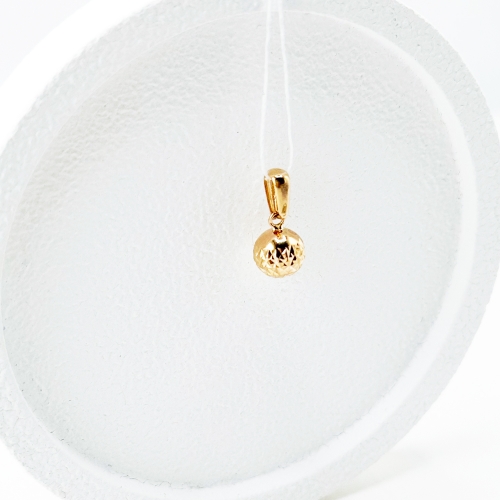 Золотий підвіс з алмазною гранню. Артикул: 6832