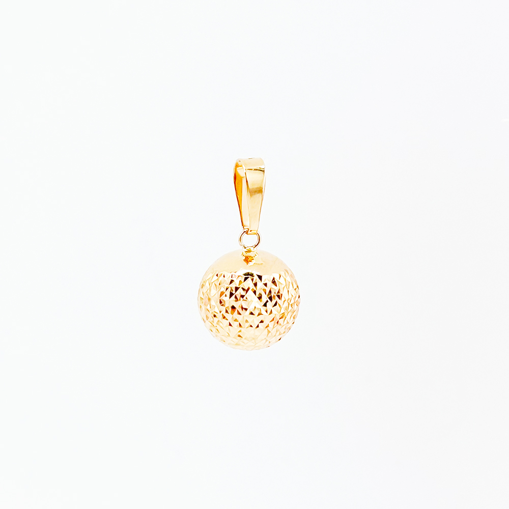 Золотий підвіс з алмазною гранню. Артикул: 007384