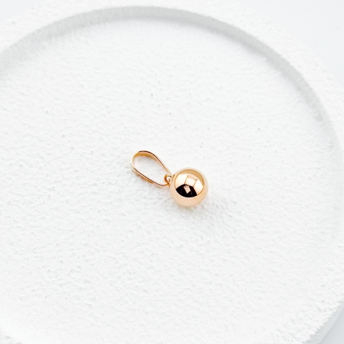 Золотий підвіс з кулькою. Артикул: 008454