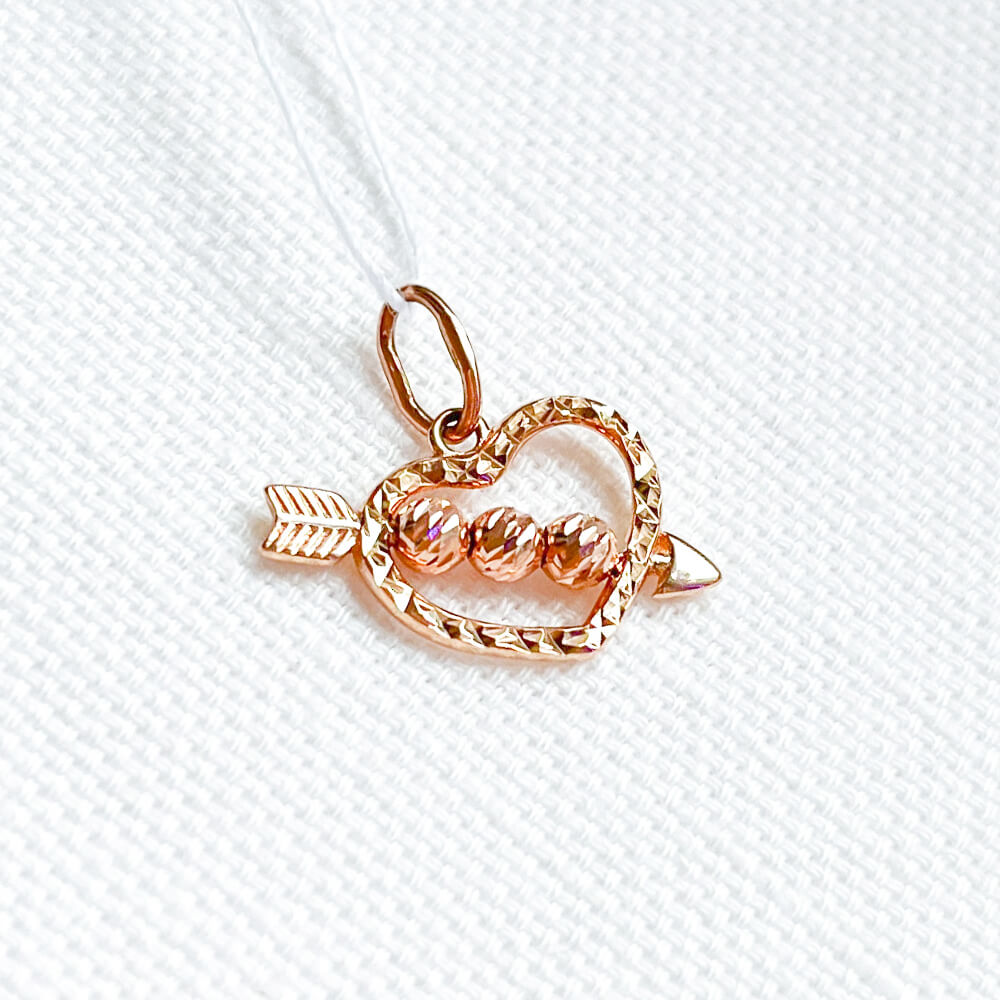 Золотий підвіс Серце. Артикул: 004385