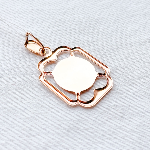 Золотая ладанка Богородица Умиление. Артикул: 001143