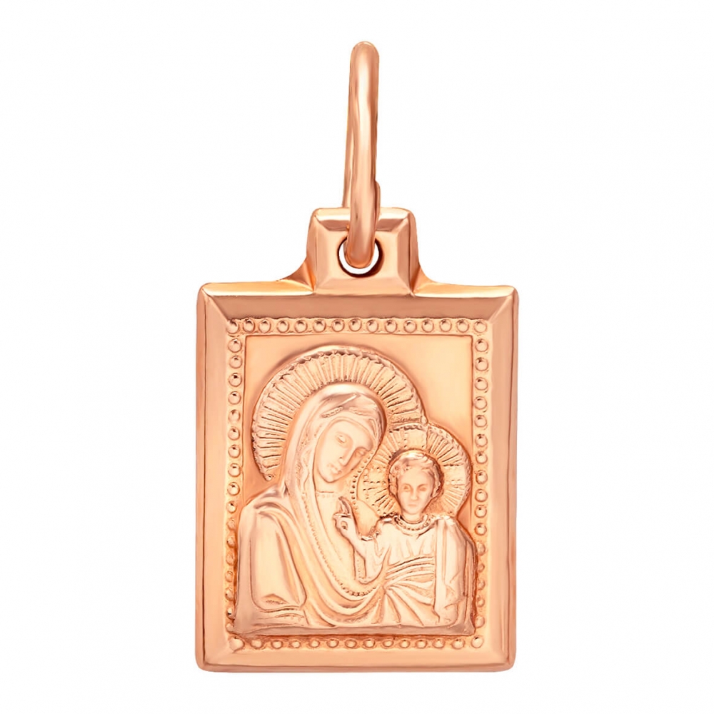 Золота ладанка Богородиця Казанська. Артикул: 005898