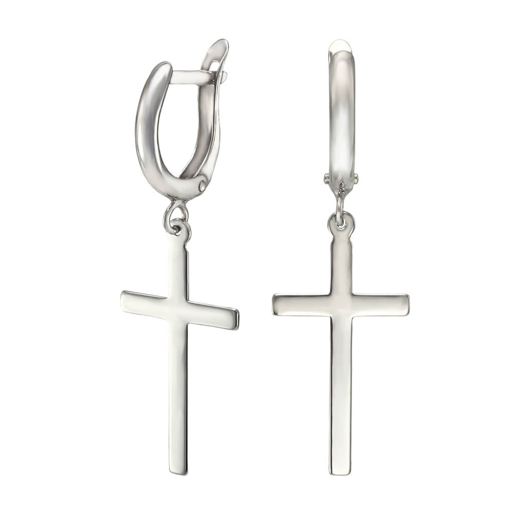 Золоті сережки Хрестики. Артикул: 006689