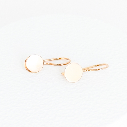 Золотые сережки Монетки. Артикул: 007273