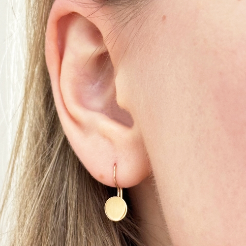 Золотые сережки Монетки. Артикул: 007273