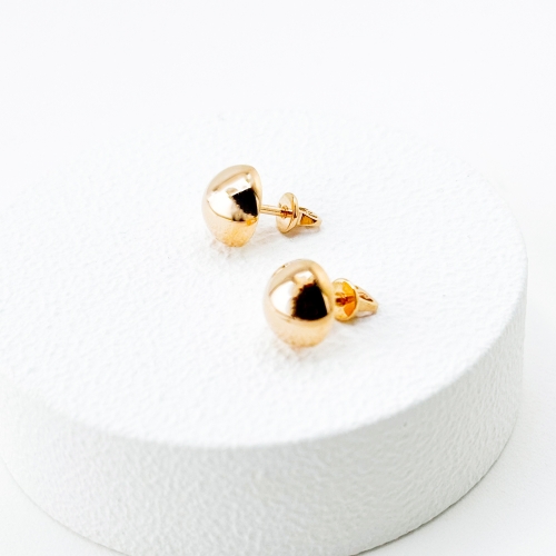 Золоті сережки з кульками. Артикул: 6909