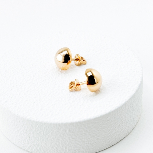 Золоті сережки з кульками. Артикул: 6909