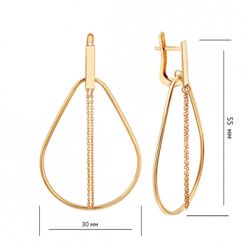 Золотые серьги. Артикул: 003152