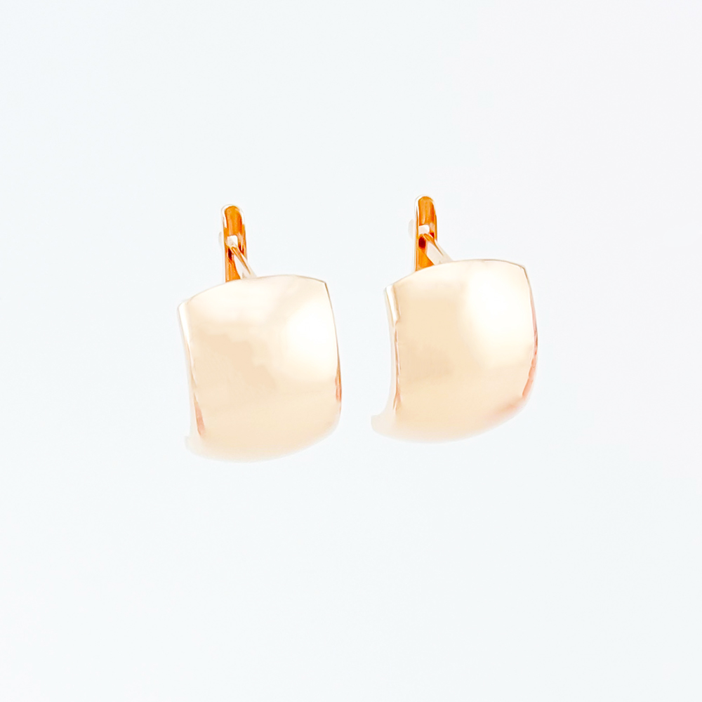 Золоті сережки без вставки. Артикул: 7016