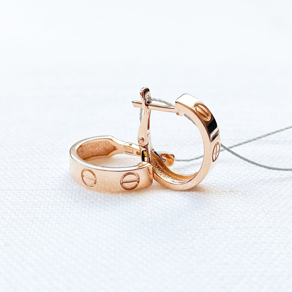 Золоті сережки без вставки. Артикул: 004887