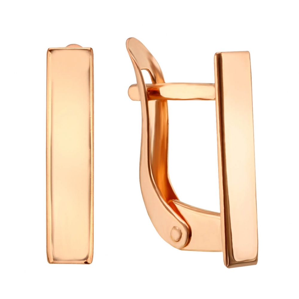 Золоті сережки без вставки. Артикул: 005910