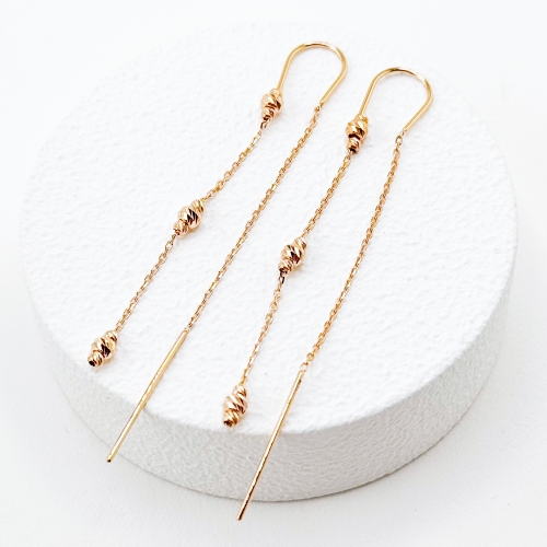 Золотые серьги-протяжки. Артикул: 6851