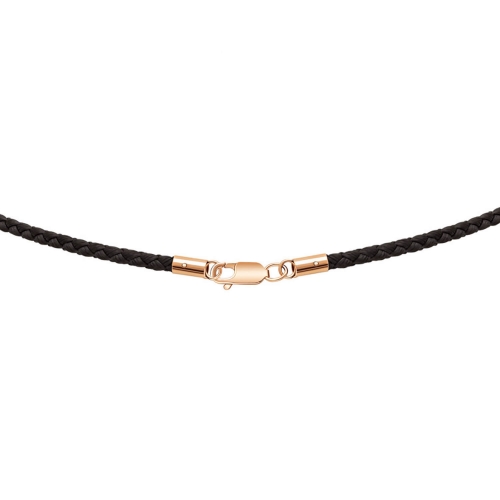 Шовковий ювелірний шнурок з 4 золотими вставками. Артикул: 008155