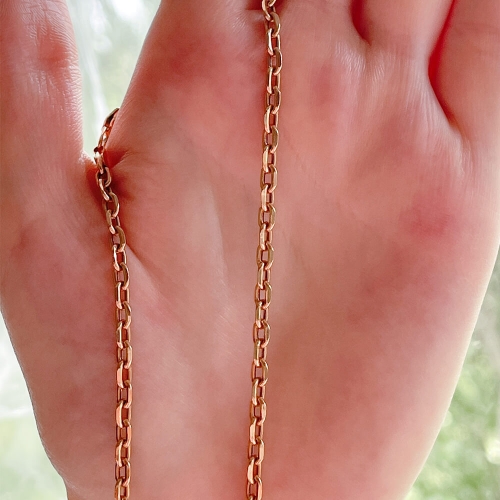 Золотая цепь плетения якорь. Артикул: 000783